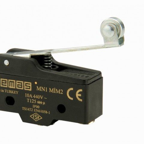  Metal Uzun Kollu Makaralı 1CO MN1 Serisi Plastik Mini Switch