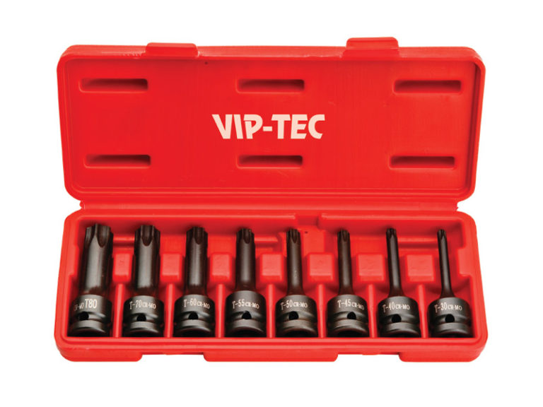 1/2" Havalı Torx Lokmalı Bits Seti 8 Parça mm