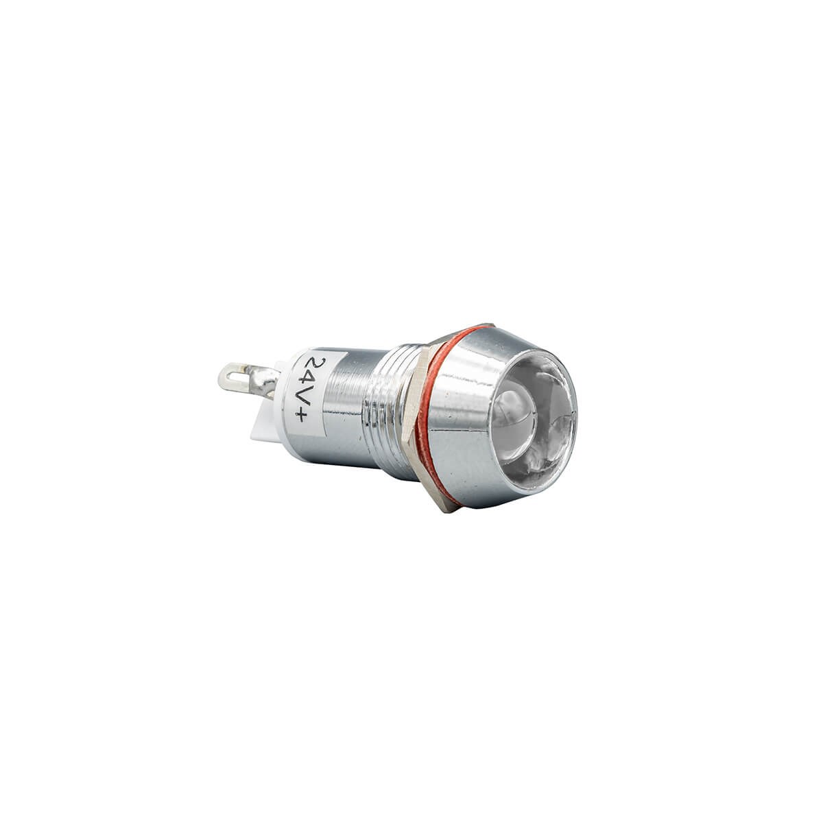 14mm (Beyaz) 24V. Metal Sinyal Lambası - Beyaz