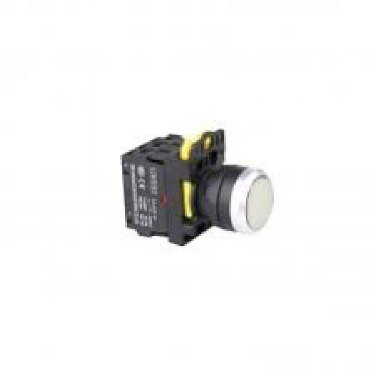 A5-31D-24 (Beyaz) 24V. Led Işıklı Start Buton - Beyaz