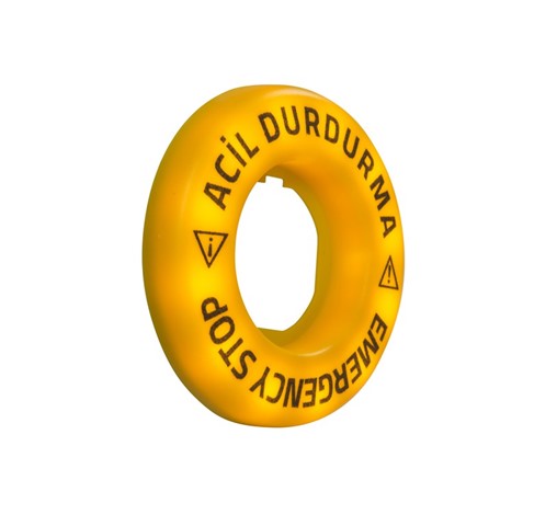 Aksesuar 24V AC/DC Sürekli Yanar (Emergency-Acil Durdurma) Baskılı Led'li  Etiket