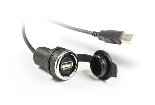 B Serisi Plastik 1mt Kablolu 22 mm USB