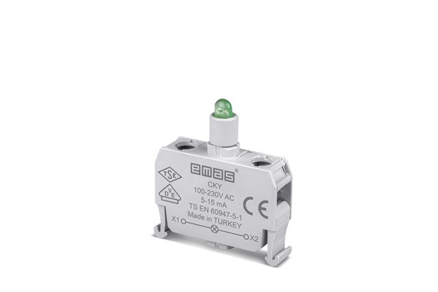 Yedek Led'li  100-230V AC Yeşil Sinyal Blok Kumanda Kutusu için (C Serisi)
