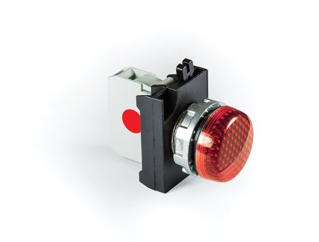 CM Serisi Metal Led'li  12-30V AC/DC Kırmızı 22 mm Sinyal
