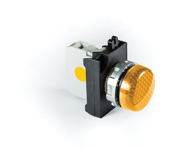 CM Serisi Metal Led'li  100-230V AC Sarı 22 mm Sinyal