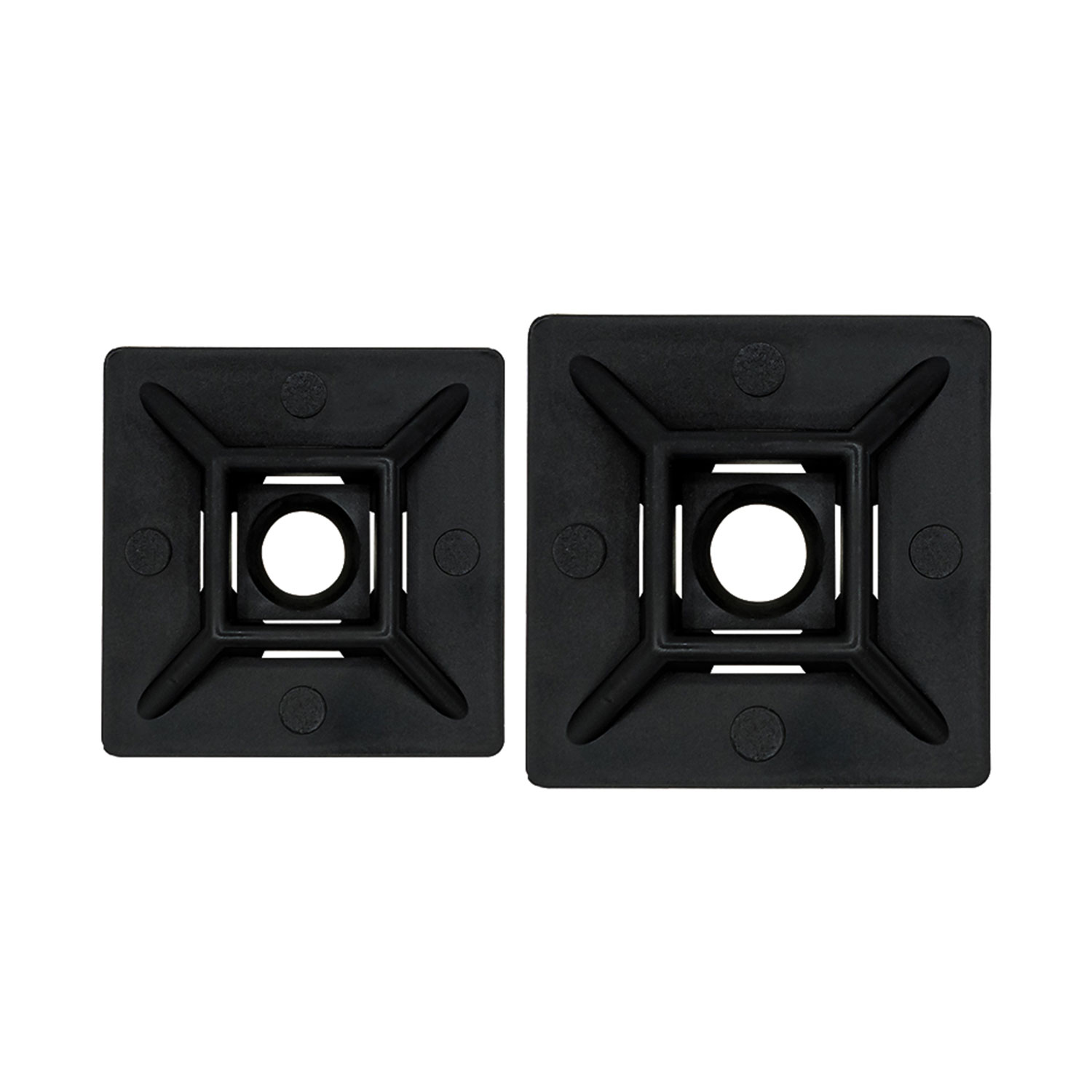 HW-3AB (19x19mm) (Siyah) Yapışkan Kroşe