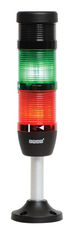 IK Serisi Üç Katlı 220V AC Buzzerlı Flaşör 100mm Borulu Plastik Ayaklı Led Kolon 50mm