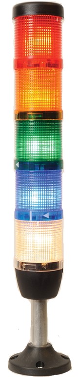 IK Serisi Beş Katlı 24V AC/DC 100mm Borulu Plastik Ayaklı Led Kolon 50mm