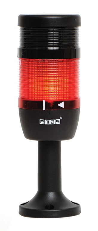 IK Serisi İki Katlı 220V AC Buzzerlı 110mm Plastik Boru ve Ayaklı Led Kolon 70mm