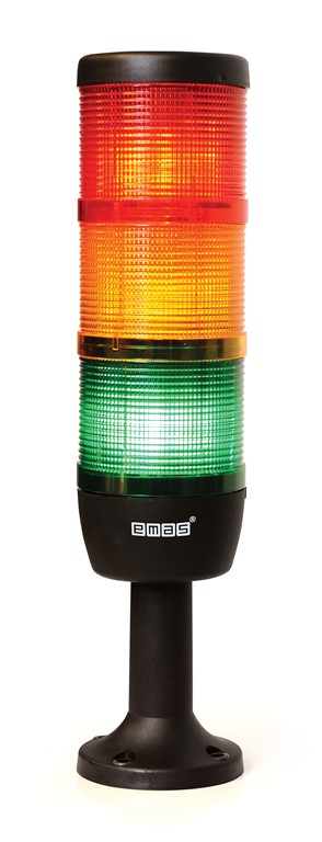 IK Serisi Üç Katlı 220V AC 110mm Plastik Boru ve Ayaklı Led Kolon 70mm