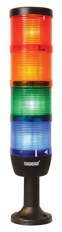 IK Serisi Dört Katlı 220V AC 110mm Plastik Boru ve Ayaklı Led Kolon 70mm