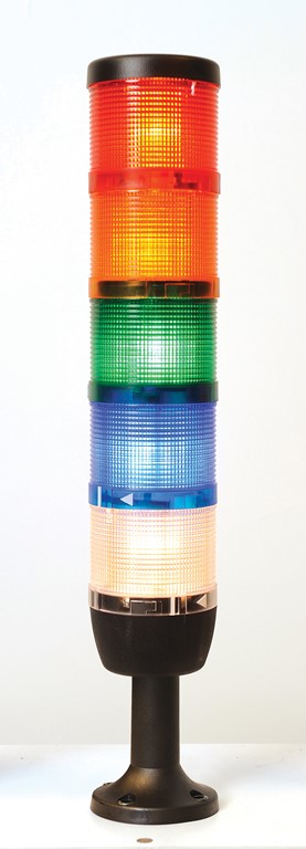 IK Serisi Beş Katlı 220V AC 110mm Plastik Boru ve Ayaklı Led Kolon 70mm