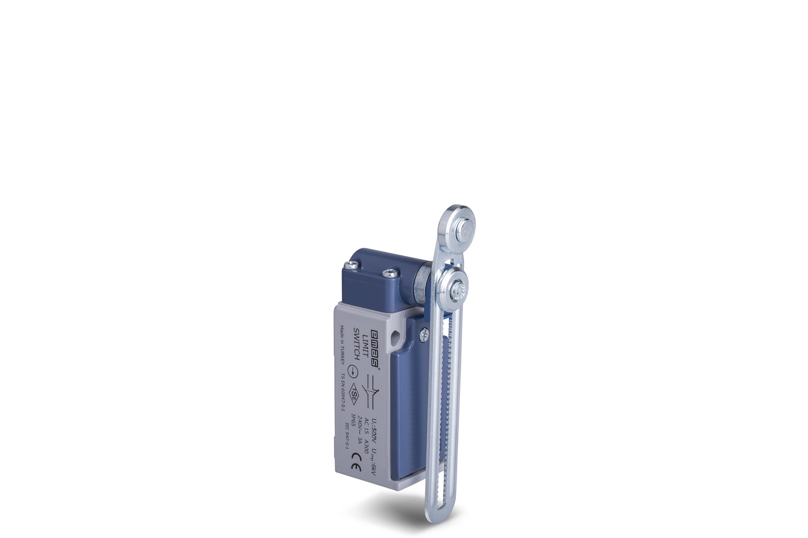 L51 Metal Gövde 18 mm Metal Ayarlanabilir Kollu Makara Ani Hareketli 1NO+1NC Sınır Şalter