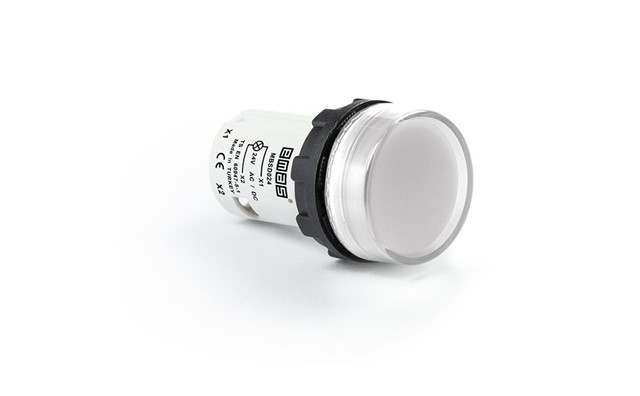 MB Serisi Plastik Led'li  24V AC/DC Beyaz 22 mm Sinyal