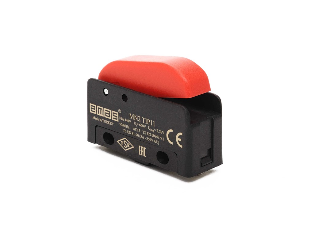 Plastik Tetikli 1NO MN2 Serisi Plastik Mini Switch