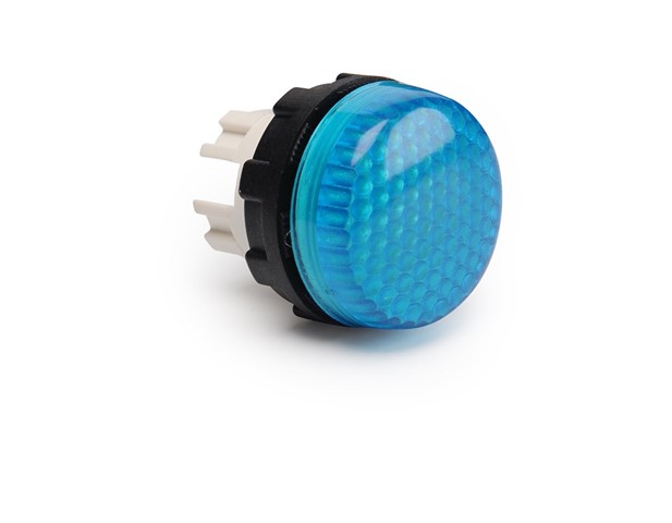 S Serisi Plastik Led'li  230V AC Mavi 22 mm Sinyal