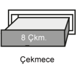 Takım Dolabı 8 Çekmeceli - Boş 60 x 45 x 95(h) mm
