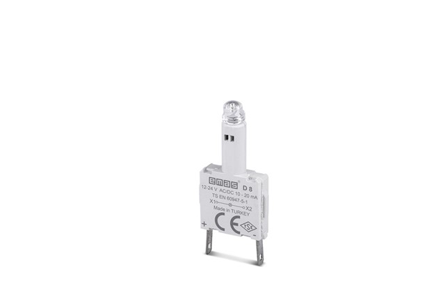 Yedek Led'li  12-30V AC/DC Sarı Sinyal Blok
