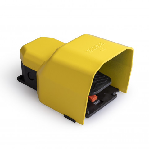 PDK Serisi Metal Korumalı 1NO+1NC Kalıcılı Tekli Sarı Plastik Pedal