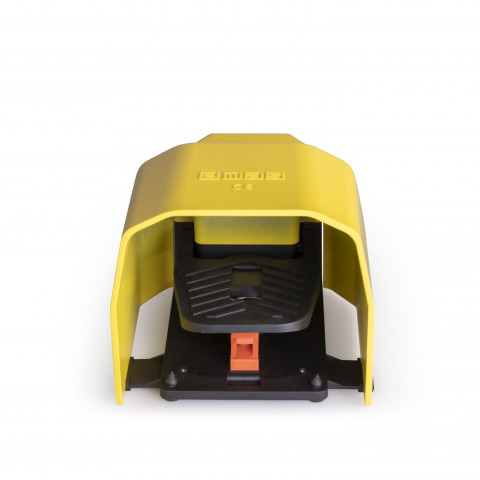 PDK Serisi Metal Korumalı 1NO+1NC Kalıcılı Tekli Sarı Plastik Pedal