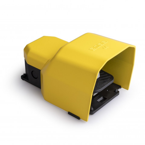 PDK Serisi Metal Korumalı 1NO+1NC Yavaş Hareketli Tekli Sarı Plastik Pedal