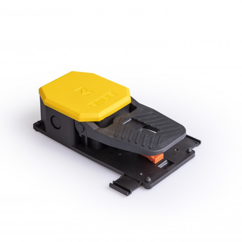 PDN Serisi Korumasız 1NO+1NC Kalıcılı Tekli Sarı Plastik Pedal
