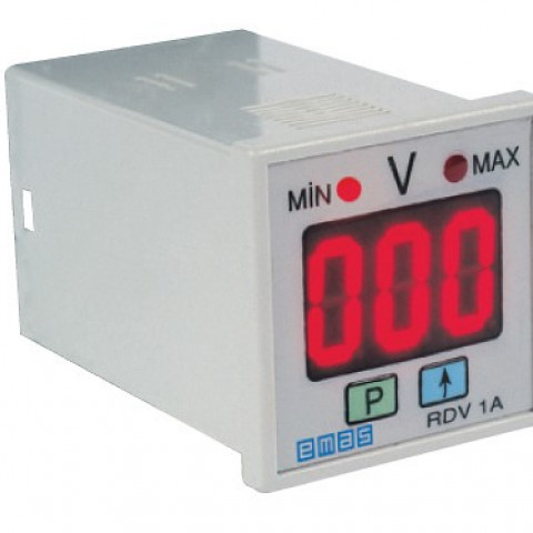 RD Serisi 8 Pin'li 230VAC 1CO 5A (rezistif) Dijital Voltmetre Panelmetre