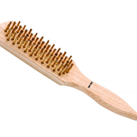 Tel Fırça - Tahta Saplı 245 mm - 6 sıra mm